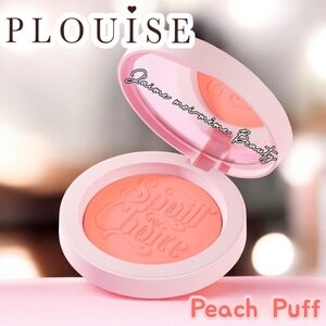 Plouise Cream Blush Compact Peach Puff
